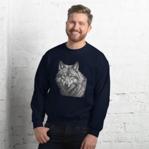 Unisex-Pullover “Wolfskopf”