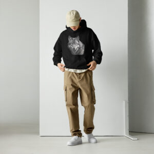 Unisex-Kapuzenpullover “Wolfkopf”