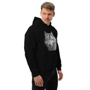 Unisex-Kapuzenpullover “Wolfkopf”